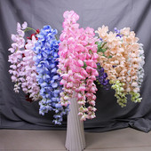 1 τεμ. Τεχνητά λουλούδια Wisteria String Κρεμαστά γιρλάντα Γάμος εξωτερικού χώρου Διακόσμηση Αψίδας Κήπου Διακόσμηση πάρτι σπιτιού Ψεύτικο λουλούδι