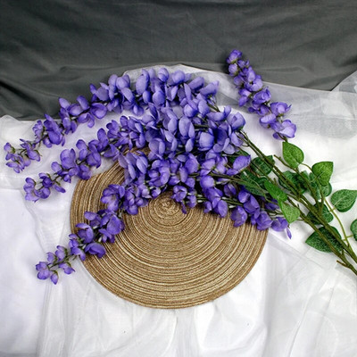 1 τεμ. Τεχνητά λουλούδια Wisteria String Κρεμαστά γιρλάντα Γάμος εξωτερικού χώρου Διακόσμηση Αψίδας Κήπου Διακόσμηση πάρτι σπιτιού Ψεύτικο λουλούδι