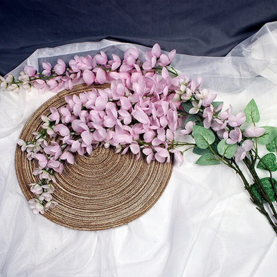 1 τεμ. Τεχνητά λουλούδια Wisteria String Κρεμαστά γιρλάντα Γάμος εξωτερικού χώρου Διακόσμηση Αψίδας Κήπου Διακόσμηση πάρτι σπιτιού Ψεύτικο λουλούδι