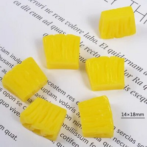 10 τεμ. Kawaii Fruits Resin Miniature Food Art Supply Flatback Cabochon DIY Μαλλιά Bow Center Scrapbooking Τηλεφωνική διακόσμηση