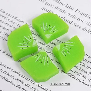 10 τεμ. Kawaii Fruits Resin Miniature Food Art Supply Flatback Cabochon DIY Μαλλιά Bow Center Scrapbooking Τηλεφωνική διακόσμηση