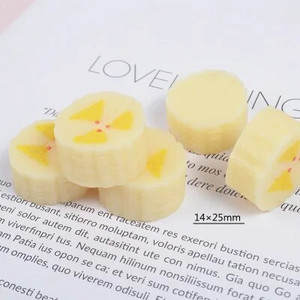 10 τεμ. Kawaii Fruits Resin Miniature Food Art Supply Flatback Cabochon DIY Μαλλιά Bow Center Scrapbooking Τηλεφωνική διακόσμηση