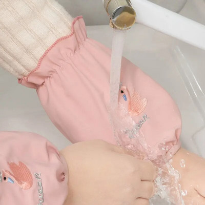 Vandeniui atspari, aliejui atspari rankovė moterims trumpa rudens žiemos apsauga nuo užsiteršimo suaugusiems, viršutinės rankovės, apsaugančios nuo užsiteršimo rankogaliais ZD71