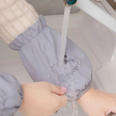 Vandeniui atspari, aliejui atspari rankovė moterims trumpa rudens žiemos apsauga nuo užsiteršimo suaugusiems, viršutinės rankovės, apsaugančios nuo užsiteršimo rankogaliais ZD71