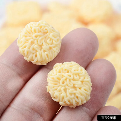 10 vnt/stal. Modeliavimas netikras maistas Plokščios nugaros dervos kabošonas Dirbtiniai greitai paruošiami makaronai Plokštieji makaronai Dekoratyvinės dalys „pasidaryk pats“ papuošimai