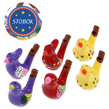 Керамични свирки за птици Забавни водни свирки Шумотворци Музикални инструменти за къпане Играчки Детски партита Подарък Произволен стил
