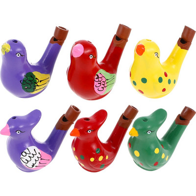 Ceramic Bird Whistles Αστεία Water Whistle Noise Makers Μουσικό όργανο μπάνιου Παιχνίδια Μπομπονιέρες για παιδικά πάρτι Δώρο Τυχαίο στυλ