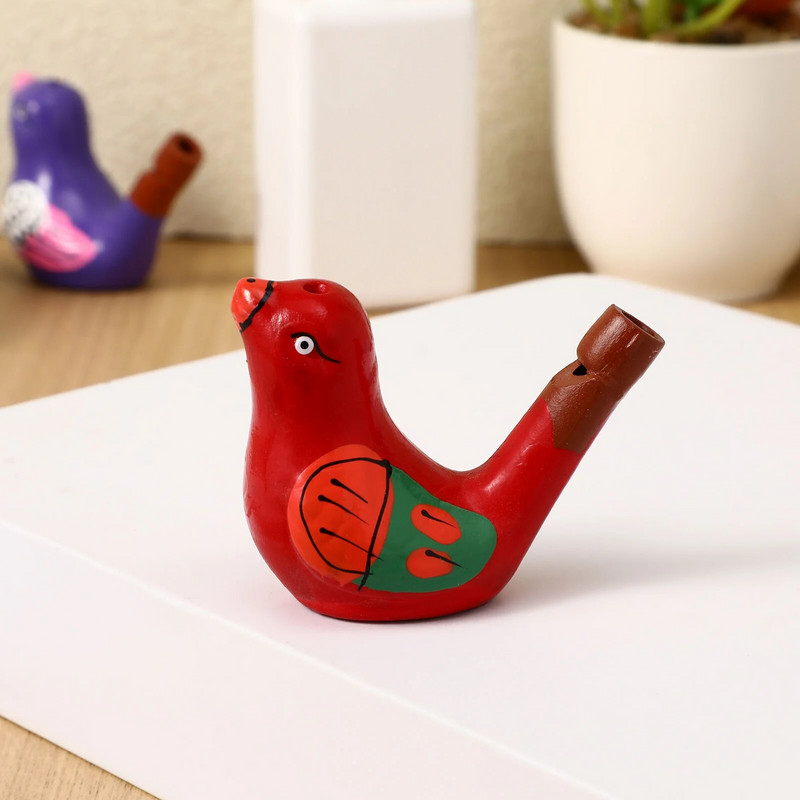 Keraminiai paukščių švilpukai Juokingi vandens švilpukai triukšmo kūrėjai vonioje Muzikos instrumentai Žaislai Vaikų vakarėlis Dovanos Atsitiktinis stilius