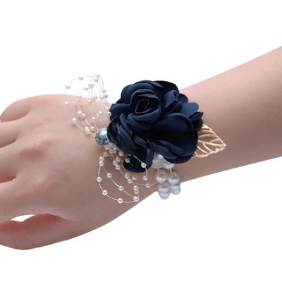 Λουλούδι καρπού Bridesmaid Sisters Group Wrist Flower γάμος διακόσμηση σπιτιού Κορσάζ με δώρο χεριών Παιδιά λουλούδι χεριού χορού