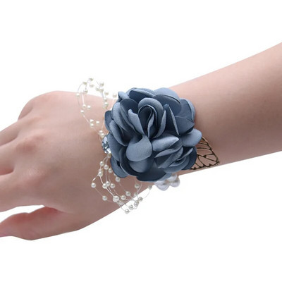 Λουλούδι καρπού Bridesmaid Sisters Group Wrist Flower γάμος διακόσμηση σπιτιού Κορσάζ με δώρο χεριών Παιδιά λουλούδι χεριού χορού