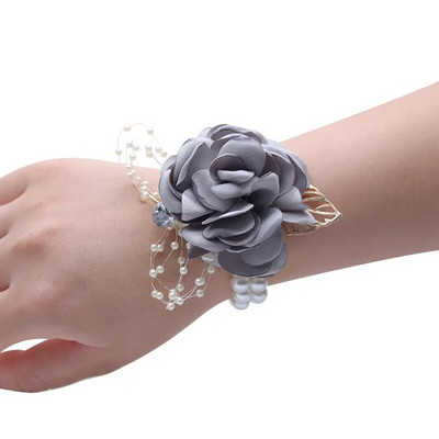 Λουλούδι καρπού Bridesmaid Sisters Group Wrist Flower γάμος διακόσμηση σπιτιού Κορσάζ με δώρο χεριών Παιδιά λουλούδι χεριού χορού