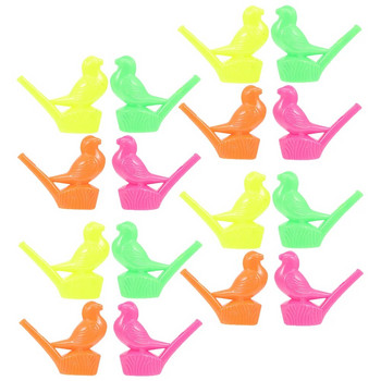16 τμχ Lovely Bird Whistle Μικρό μουσικό όργανο πλαστικές σφυρίχτρες για πάρτι Αξιολάτρευτο πολύχρωμο