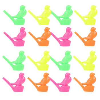 16 τμχ Lovely Bird Whistle Μικρό μουσικό όργανο πλαστικές σφυρίχτρες για πάρτι Αξιολάτρευτο πολύχρωμο