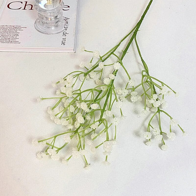 Valged kunstlilled valge teemaga Tikitud pallroosid Pulmasaali kaunistus Lilleseade Teejuhililled