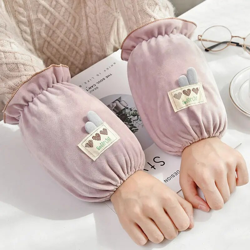 Дамски работни детски горни ръкави Прекрасни ръкави, устойчиви на мръсотия Студентски ръкави Пухено яке Специален ръкав против замърсяване ZD69