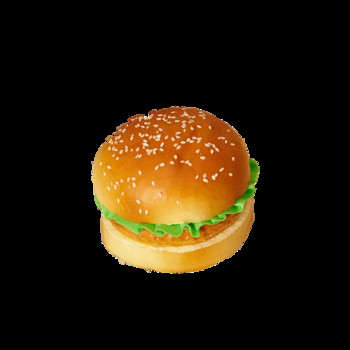 Симулиран модел на храна Хамбургер Хлябни играчки Реквизит за храна Модел Орнамент за прозорец Изкуствена храна Фалшива храна Изкуствен хамбургер