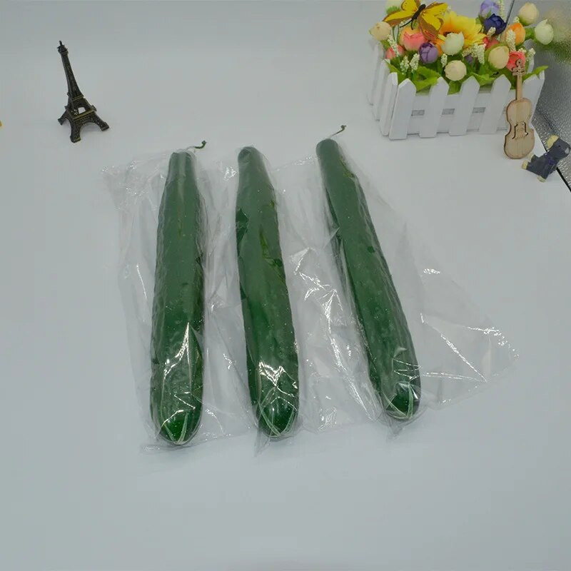 30 cm-es PU mesterséges uborka szimuláció hamis növényi fotó kellékek otthoni konyha dekoráció