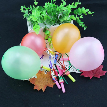 Blow Outs Balloon Musical Fringed Glitter Whistles Blowouts Toys για Χριστουγεννιάτικο γιορτινό πάρτι γενεθλίων