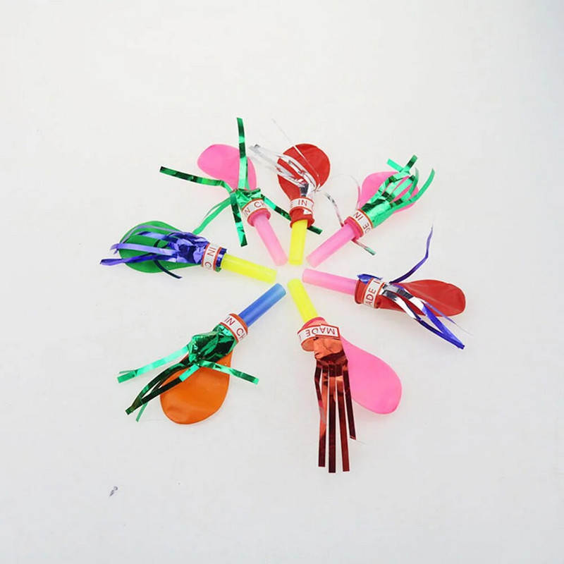 Väljapuhutavad õhupallid, muusikal narmastega sädelevad viled, väljapuhutavad mänguasjad sünnipäevaks jõulupeoks