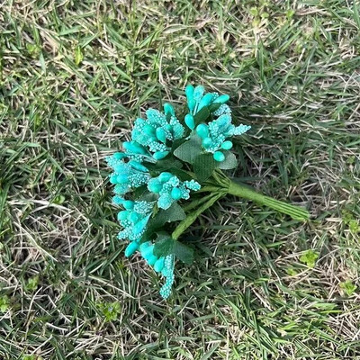 12 tk mini Bud tolmukad Pereaed Käsitsi valmistatud kunstlik kimp Pulmad Häid jõulukaunistusi DIY pärlite käsitöö võltslilled