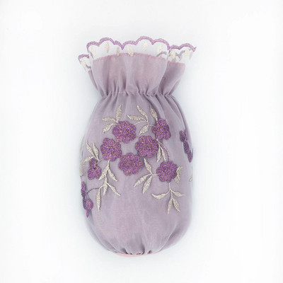 Ръкави с дантелена бродерия Двуслойни ръкави против замърсяване Дамски флорални модни инструменти за почистване на готвене Къси ръкави