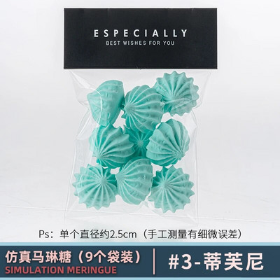 Симулация на бонбони Захар Изкуствен маршмелоу модел на десерт от глина Протеогликанови бонбони Симулация на декорация за фотография