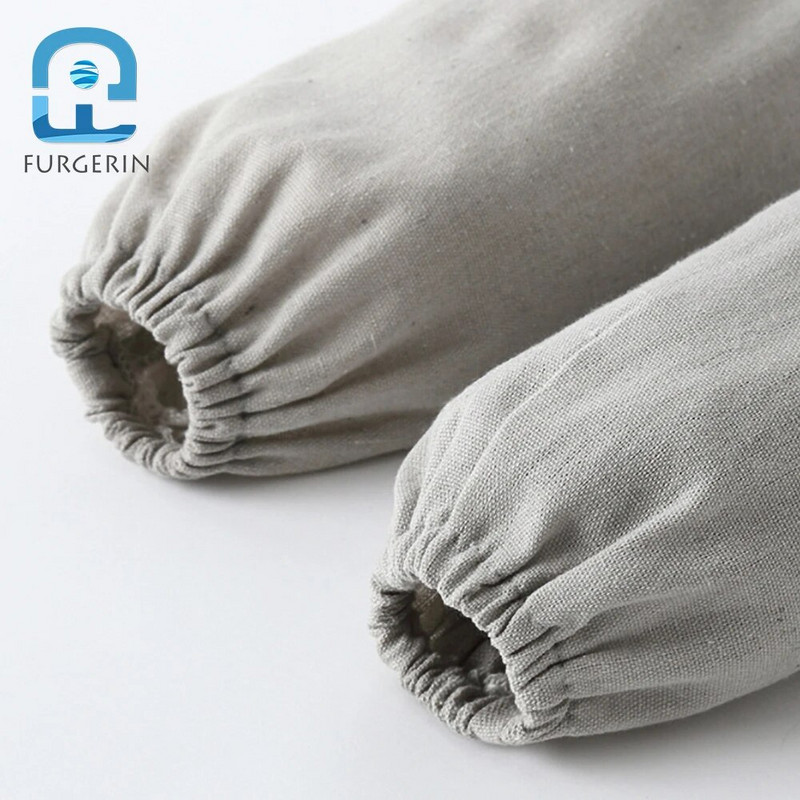 FURGERIN горен ръкав Маслоустойчив зимен кухненски горен ръкав памук и лен Аксесоари за почистване на дома