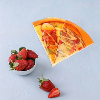 2 τμχ Διακοσμητικό μοντέλο τεχνητής φέτας πίτσας Προσομοίωση ντεκόρ φέτας πίτσας PU Πλαστική προσομοίωση πίτσας Φωτογραφικά στηρίγματα