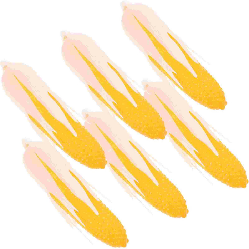 3 vnt Mini dirbtiniai kukurūzai dekoravimui Dirbtiniai augalai Vaikiški drabužiai Netikros daržovės Imitacija