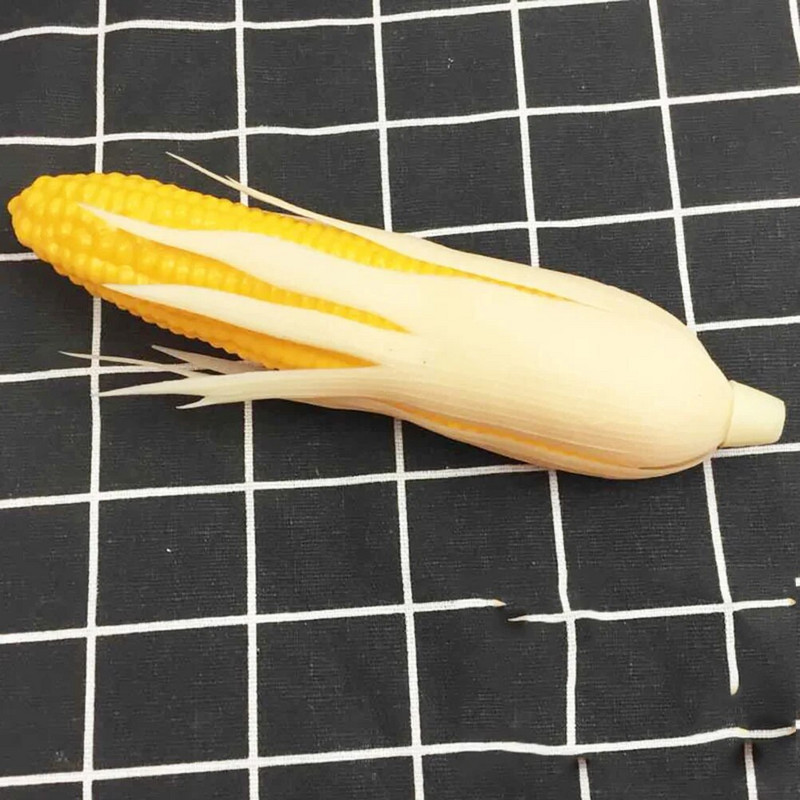 3 vnt Mini dirbtiniai kukurūzai dekoravimui Dirbtiniai augalai Vaikiški drabužiai Netikros daržovės Imitacija