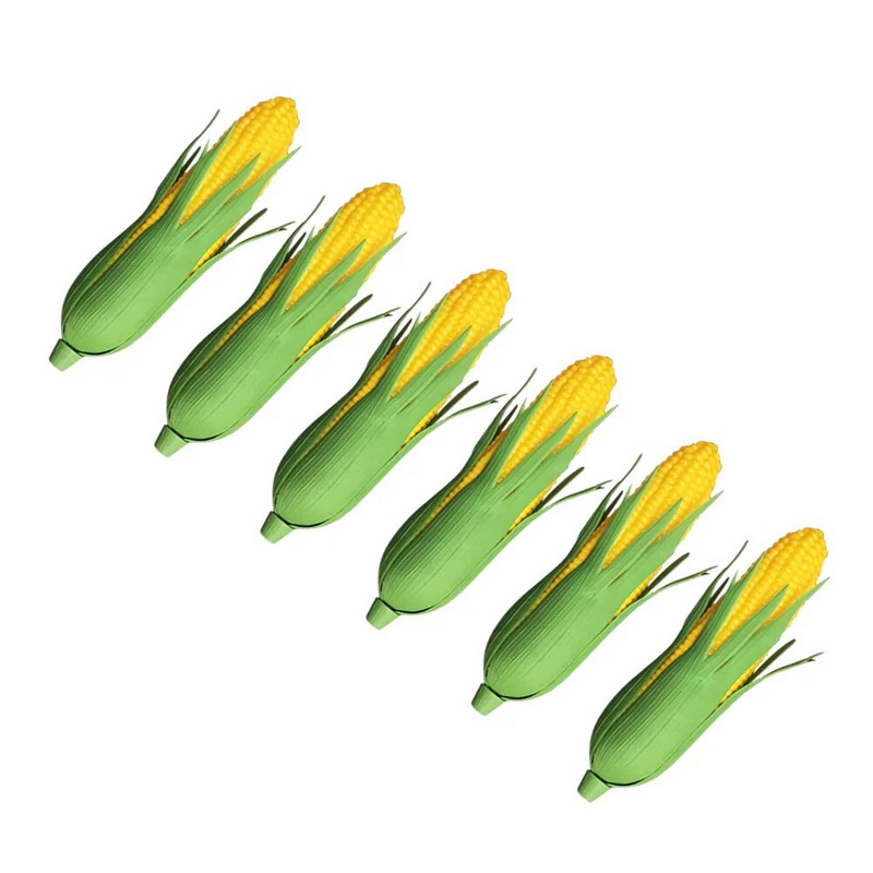 3 vnt Mini dirbtiniai kukurūzai dekoravimui Dirbtiniai augalai Vaikiški drabužiai Netikros daržovės Imitacija