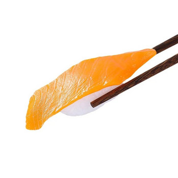 Миниатюри Изкуствено фалшиво симулиране на суши Сладък PVC материал Риба Скариди Резени сьомга Модел Рисуване Подпори Консумативи