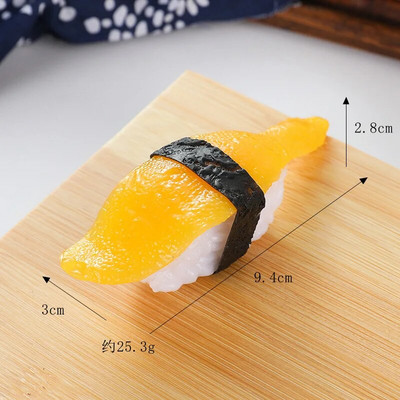 Minijature Umjetni lažni simulacija sushija Slatki pvc materijal Ribe kozice Kriške lososa Model Slikanje Rekviziti Pribor