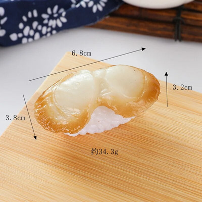 Minijature Umjetni lažni simulacija sushija Slatki pvc materijal Ribe kozice Kriške lososa Model Slikanje Rekviziti Pribor