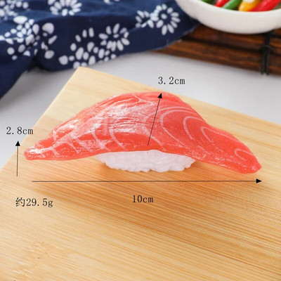 Minijature Umjetni lažni simulacija sushija Slatki pvc materijal Ribe kozice Kriške lososa Model Slikanje Rekviziti Pribor