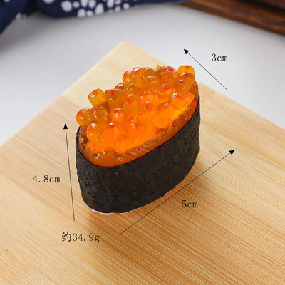 Minijature Umjetni lažni simulacija sushija Slatki pvc materijal Ribe kozice Kriške lososa Model Slikanje Rekviziti Pribor