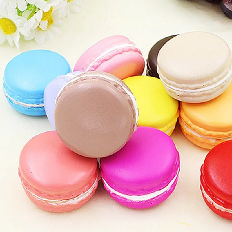 1 бр Симулация Macarons Храна Меки Десерти Фалшив хляб Торти Сватбени декорации Сладкарница Рецепция на хотела Оформление на дисплея Занаят