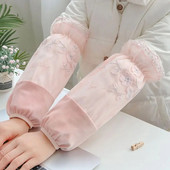 2024. Kreativne ženske zimske navlake s čipkom i vezom na rukavima protiv prljavštine za posao Ured navlake na rukavima na rukavima navlake za manžete LF445