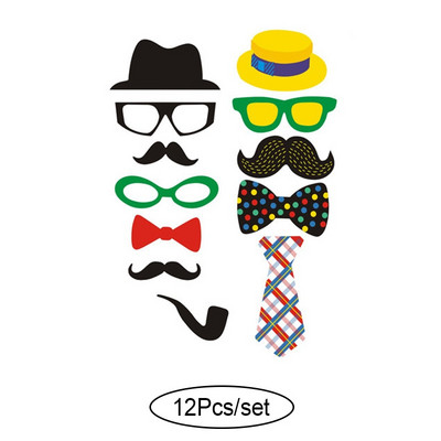 10-60 komada DIY Photo Booth Rekvizite Smiješne maske Naočale Brkovi Usne na štapiću Rođendanska mladenka Dekoracija vjenčanja Dodaci za zabavu