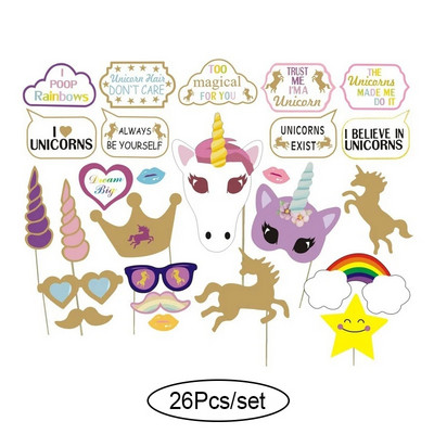 10-60 komada DIY Photo Booth Rekvizite Smiješne maske Naočale Brkovi Usne na štapiću Rođendanska mladenka Dekoracija vjenčanja Dodaci za zabavu