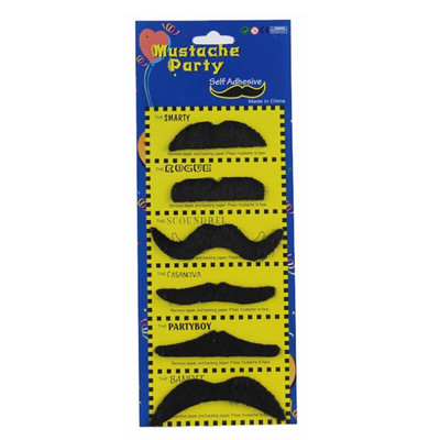 JOY-ENLIFE Smieklīgs viltotu ūsu pirātu ballīte Halovīni Cosplay ūsas viltus bārdas ūsas bērniem pieaugušajiem, melnas fotokabīnes rekvizīti