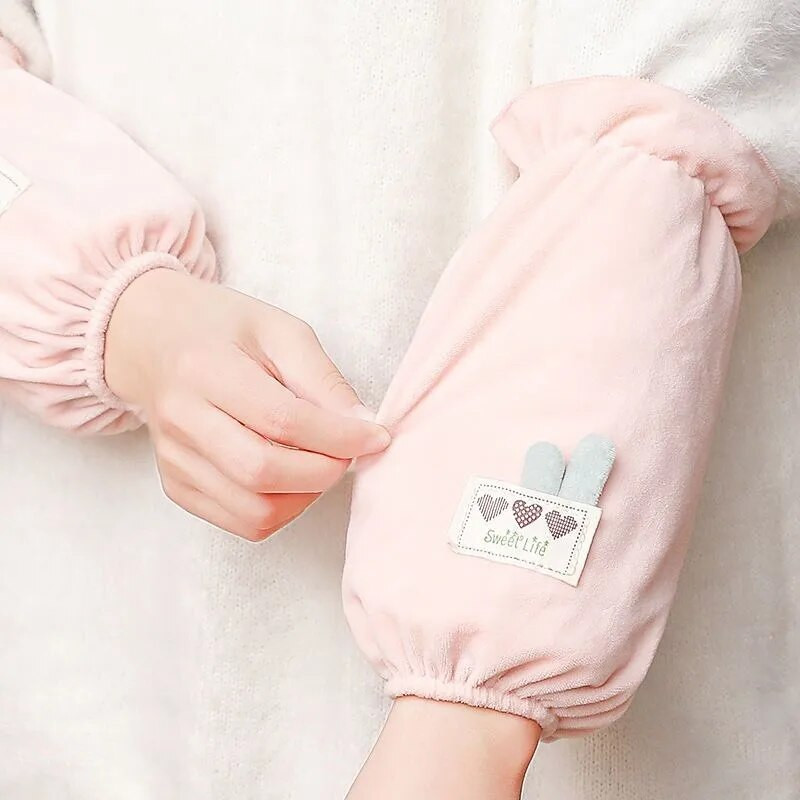 Korėjietiškos mielos vaikiškos rankovės biuro daugiafunkcinės rankovės Namų/mokyklinio mokinio pliušinės rudens/žiemos rankovės LF444