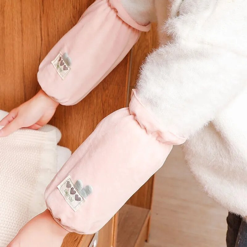 Korėjietiškos mielos vaikiškos rankovės biuro daugiafunkcinės rankovės Namų/mokyklinio mokinio pliušinės rudens/žiemos rankovės LF444
