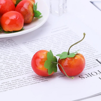 KX4B 20бр. Симулация на изкуствени домати Пластмасови фалшиви плодове Домашно парти декорация