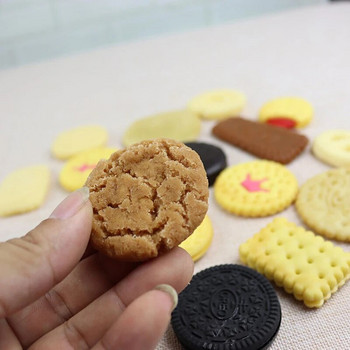 Ψεύτικα μπισκότα τεχνητή ζάχαρη ψήσιμο μπισκότα σνακ μοντέλα σνακ ντεκόρ καταστήματος σπιτιού παιδιά παίζουν παιχνίδια
