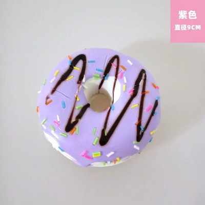 Naujas 9 cm spurgų modeliavimas, duona, maistas, desertinis pyragas, modelis, namų puošmena, pakabukas, fotografija, dirbtiniai padirbtų pyragų priedai