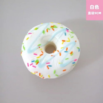 Naujas 9 cm spurgų modeliavimas, duona, maistas, desertinis pyragas, modelis, namų puošmena, pakabukas, fotografija, dirbtiniai padirbtų pyragų priedai