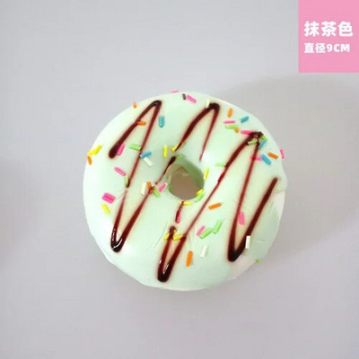 Naujas 9 cm spurgų modeliavimas, duona, maistas, desertinis pyragas, modelis, namų puošmena, pakabukas, fotografija, dirbtiniai padirbtų pyragų priedai