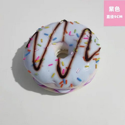 Naujas 9 cm spurgų modeliavimas, duona, maistas, desertinis pyragas, modelis, namų puošmena, pakabukas, fotografija, dirbtiniai padirbtų pyragų priedai