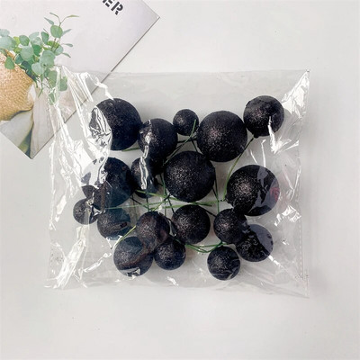 20KOM Set kuglica za tortu 2cm-4cm Kugle DIY Božićna kuglica Dekoracija rođendanske torte za zabavu Proslava vjenčanja Svjetlucave kuglice